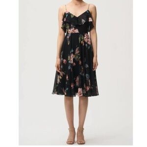 Jenny Yoo Collection Multi Floral Flowy Cocktail dress size 2